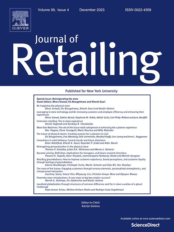 Go to journal home page - Journal of Retailing